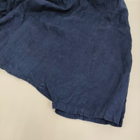 Blue in Green インディゴ染めリネン 高城染工 サルエルパンツ ネイビー レディース ブルーイングリーン【中古】5-0908M♪