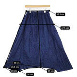 Blue in Green インディゴ染めリネン 高城染工 サルエルパンツ ネイビー レディース ブルーイングリーン【中古】5-0908M♪