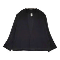 NO CONTROL AIR ライトクレープダブルクロスジャケット 定価40700円 ノーカラー ブラック レディース ノーコントロールエアー【中古】5-0908M♪