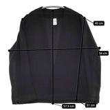 NO CONTROL AIR ライトクレープダブルクロスジャケット 定価40700円 ノーカラー ブラック レディース ノーコントロールエアー【中古】5-0908M♪