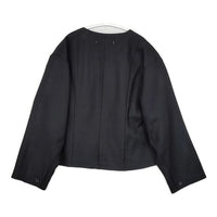 suzuki takayuki shuo シュオ ボレロ 礼服 喪服 定価80200円 ウール ノーカラージャケット ブラック レディース スズキタカユキ【中古】5-1013T∞