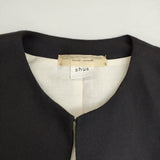 suzuki takayuki shuo シュオ ボレロ 礼服 喪服 定価80200円 ウール ノーカラージャケット ブラック レディース スズキタカユキ【中古】5-1013T∞