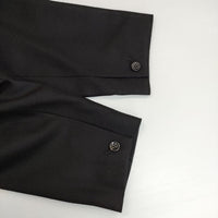 suzuki takayuki shuo シュオ ボレロ 礼服 喪服 定価80200円 ウール ノーカラージャケット ブラック レディース スズキタカユキ【中古】5-1013T∞