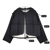 suzuki takayuki shuo シュオ ボレロ 礼服 喪服 定価80200円 ウール ノーカラージャケット ブラック レディース スズキタカユキ【中古】5-1013T∞