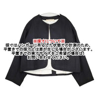 suzuki takayuki shuo シュオ ボレロ 礼服 喪服 定価80200円 ウール ノーカラージャケット ブラック レディース スズキタカユキ【中古】5-1013T∞