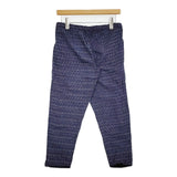 matta インド製 インナーパンツ ルームパンツ サイズXS ストライプ イージー パンツ ネイビー ブラック レディース マッタ【中古】5-1103M♪