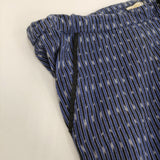 matta インド製 インナーパンツ ルームパンツ サイズXS ストライプ イージー パンツ ネイビー ブラック レディース マッタ【中古】5-1103M♪