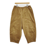 Gauze# コーデュロイ チャーリーパンツ イージー バルーン ワイド パンツ ブラウン レディース ガーゼ【中古】5-1103T♪