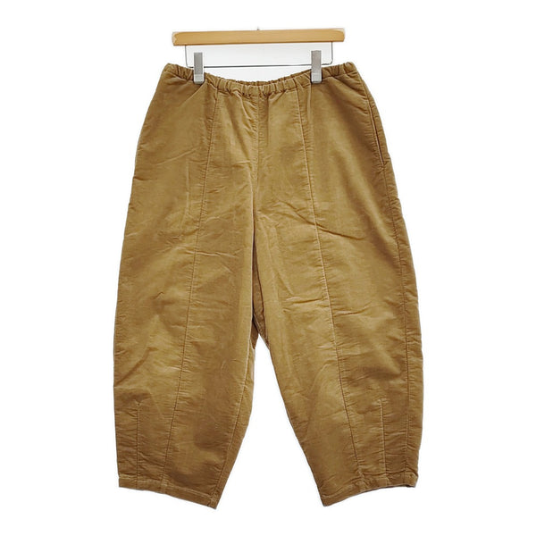 Gauze# コーデュロイ チャーリーパンツ イージー バルーン ワイド パンツ ブラウン レディース ガーゼ【中古】5-1103T♪