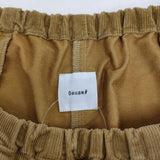 Gauze# コーデュロイ チャーリーパンツ イージー バルーン ワイド パンツ ブラウン レディース ガーゼ【中古】5-1103T♪