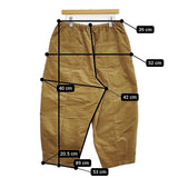 Gauze# コーデュロイ チャーリーパンツ イージー バルーン ワイド パンツ ブラウン レディース ガーゼ【中古】5-1103T♪