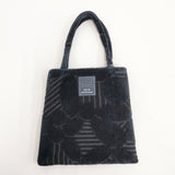 mina perhonen ra9740 leaf ミニバッグ トートバッグ ブラック レディース ミナペルホネン【中古】5-1027T◎