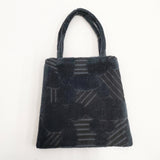 mina perhonen ra9740 leaf ミニバッグ トートバッグ ブラック レディース ミナペルホネン【中古】5-1027T◎