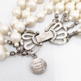 petite robe noire コットンパール 6連 ネックレス アクセサリー ネックレス ベージュ レディース プティローブノアー【中古】5-1108G◎