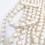 petite robe noire コットンパール 6連 ネックレス アクセサリー ネックレス ベージュ レディース プティローブノアー【中古】5-1108G◎