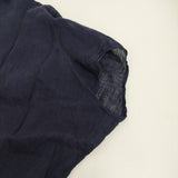 gungendo もみほぐし麻無地 プルオーバー 朝顔 あさがお 定価31900円 25202002 カットソー 25SS ネイビー レディース 群言堂【中古】5-0908S♪