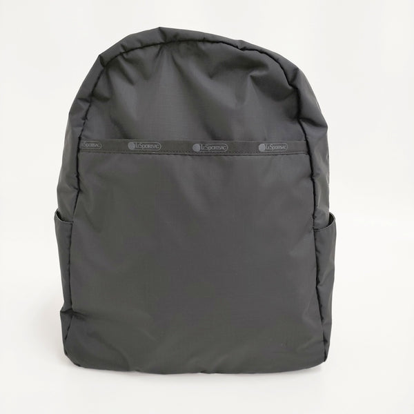 LeSportsac DAILY BACKPACK リサイクルドブラック 定価17600円 リュック・デイパック ブラック レディース レスポートサック【中古】5-0908G♪