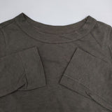 45R/45rpm 天竺 コットン 長袖Ｔシャツ カットソー ロンＴ チャコールグレー レディース フォーティーファイブアールピーエム【中古】5-1221M∞