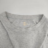 45R/45rpm 天竺 七分袖 コットン Ｔシャツ カットソー グレー レディース フォーティーファイブアールピーエム【中古】5-1221M∞