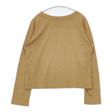 45R/45rpm 天竺 コットン 長袖Ｔシャツ カットソー ロンＴ ベージュ レディース フォーティーファイブアールピーエム【中古】5-1221M∞