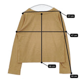 45R/45rpm 天竺 コットン 長袖Ｔシャツ カットソー ロンＴ ベージュ レディース フォーティーファイブアールピーエム【中古】5-1221M∞