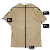 45R/45rpm コットン サイズ2 天竺 半袖Ｔシャツ カットソー ベージュ レディース フォーティーファイブアールピーエム【中古】6-0426S∞