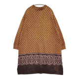 45R/45rpm フロートのバンダナプリントドレス 定価57200円 ワンピース ブラウン レディース フォーティーファイブアールピーエム【中古】5-1018T♪