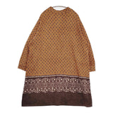 45R/45rpm フロートのバンダナプリントドレス 定価57200円 ワンピース ブラウン レディース フォーティーファイブアールピーエム【中古】5-1018T♪