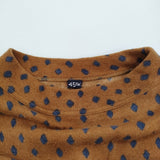 45R/45rpm フロートのバンダナプリントドレス 定価57200円 ワンピース ブラウン レディース フォーティーファイブアールピーエム【中古】5-1018T♪