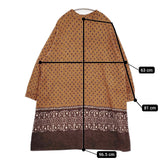 45R/45rpm フロートのバンダナプリントドレス 定価57200円 ワンピース ブラウン レディース フォーティーファイブアールピーエム【中古】5-1018T♪