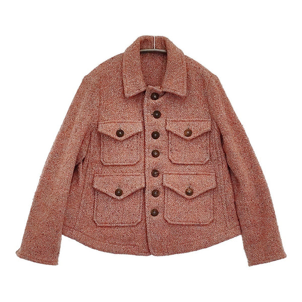 45R/45rpm コットンツイードヘリンボンのアニージャケット 定価100100円 レッド レディース フォーティーファイブアールピーエム【中古】5-1018T♪