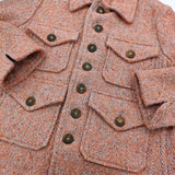 45R/45rpm コットンツイードヘリンボンのアニージャケット 定価100100円 レッド レディース フォーティーファイブアールピーエム【中古】5-1018T♪