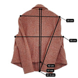 45R/45rpm コットンツイードヘリンボンのアニージャケット 定価100100円 レッド レディース フォーティーファイブアールピーエム【中古】5-1018T♪