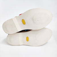 KAPITAL デッキシューズ フリンジ サイズ0 レザー Vibramソール デッキシューズ ベージュ レディース キャピタル【中古】5-0916G♪