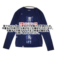 KAPITAL インディゴ 染め サイズ0 長袖Ｔシャツ カットソー ロンＴ ネイビー ホワイト レディース キャピタル【中古】5-0916M♪