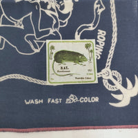 KAPITAL 未使用 fastcolor セルビッチバンダナ(YOBAI) 春画モチーフ ハンカチ ネイビー メンズ キャピタル【中古】5-0916G♪