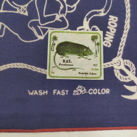 KAPITAL 未使用 fastcolor セルビッチバンダナ(YOBAI) 春画モチーフ ハンカチ パープル メンズ キャピタル【中古】5-0916G♪