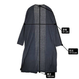 natalia 日本製 リネン100％ ローブ 羽織 ロング カーディガン ネイビー レディース ナターリア【中古】6-0226M∞