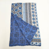 MOONBAT ムーンバット レーヨン シルク 2WAY ボレロ ストール ブルー レディース【中古】5-1108G◎