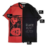 BLACK COMME des GARCONS ディズニー 1E-T006 AD2020 定価14300円 半袖Ｔシャツ カットソー レッド ブラック レディース ブラックコムデギャルソン【中古】6-0324S♪