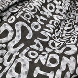 BLACK COMME des GARCONS 総柄ギャザースカート 1D-S003 AD2019 ブラック グレー レディース ブラックコムデギャルソン【中古】5-0916G♪