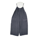 doux bleu レーヨンリネン オーバーオール サロペット ブルーグレー レディース ドゥーブルー【中古】5-1221M∞