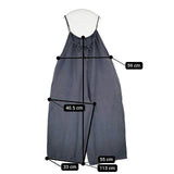 doux bleu レーヨンリネン オーバーオール サロペット ブルーグレー レディース ドゥーブルー【中古】5-1221M∞