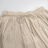 FRAMeWORK 日本製 コットン ギャザー ロングスカート ベージュ レディース フレームワーク【中古】6-0226M∞