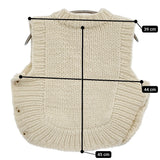Ameri VINTAGE 2WAY HAND KNIT VEST 定価19800円 01320120470 ニット ベスト オフホワイト レディース アメリヴィンテージ【中古】5-1018T♪