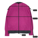 JOHN SMEDLEY/martinique メリノエクストラファイン ウール パール風ボタン カーディガン パープル レディース ジョンスメドレー/マルティニーク【中古】5-1013T∞
