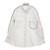 Eimee Law 81512z-2 パイピングデザインシャツ ブラウス シャツ ホワイト レディース エイミーロウ【中古】6-0128M∞