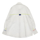 Eimee Law 81512z-2 パイピングデザインシャツ ブラウス シャツ ホワイト レディース エイミーロウ【中古】6-0128M∞