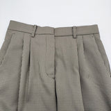 Ameri VINTAGE GUN CLUB CHECK STIRRUP PANTS M 定20350円 01320820960 パンツ ベージュ ブラック レディース アメリヴィンテージ【中古】5-1018T♪