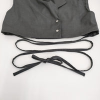 Ameri VINTAGE MANY WAY SHORT JACKET WITH SKIRT M ジャケット スカート セットアップ グレー レディース アメリヴィンテージ【中古】5-0916S♪